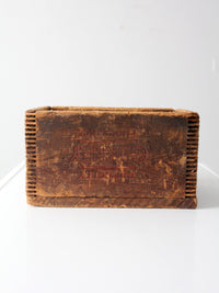 early 1900s Gurney wooden shipping box