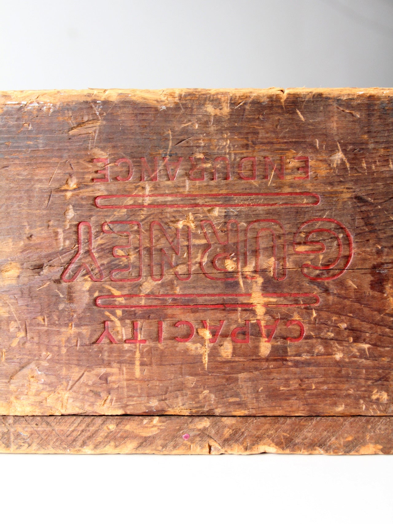 early 1900s Gurney wooden shipping box