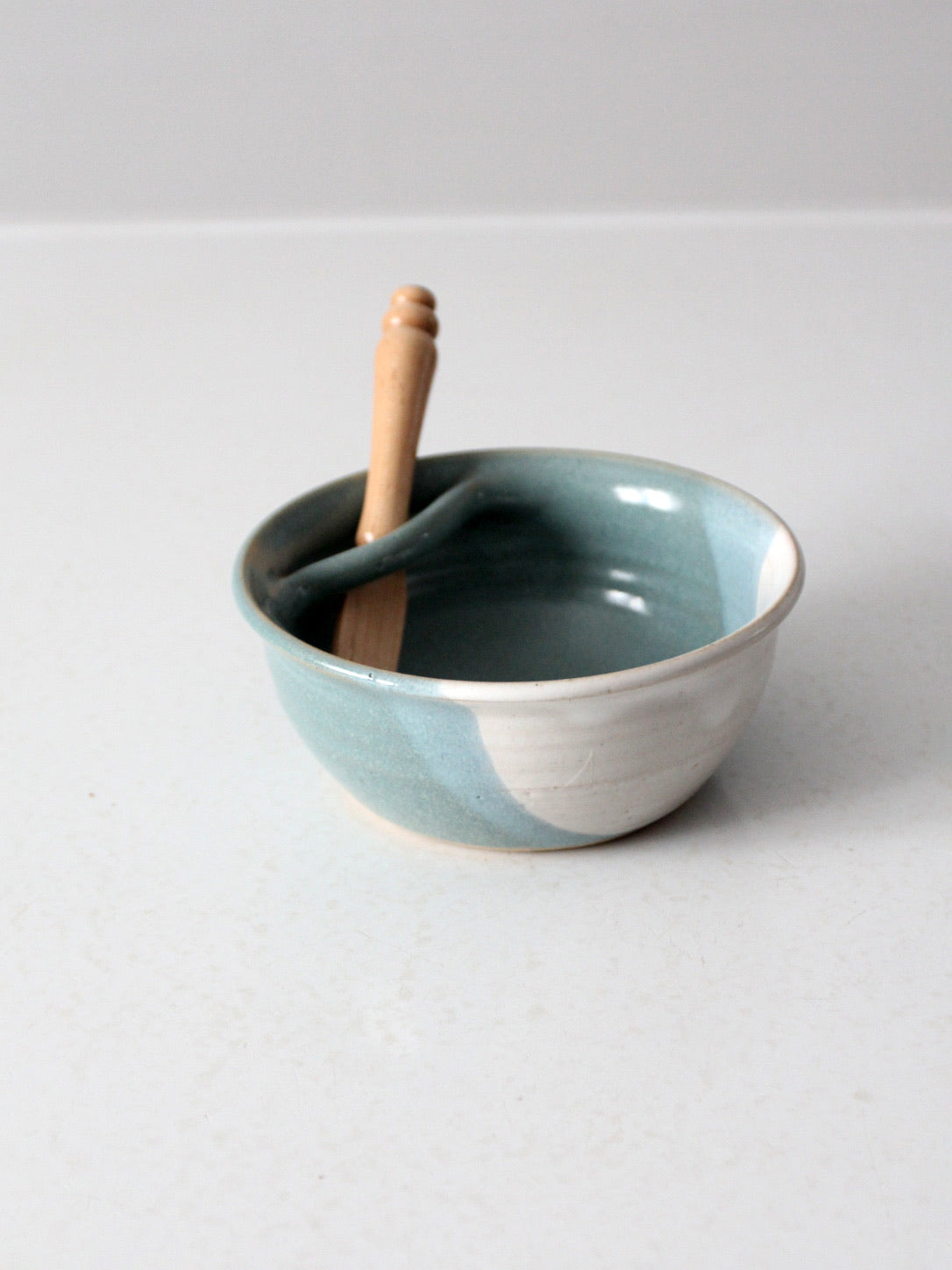 vintage studio pottery serving bowl