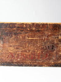 early 1900s Gurney wooden shipping box