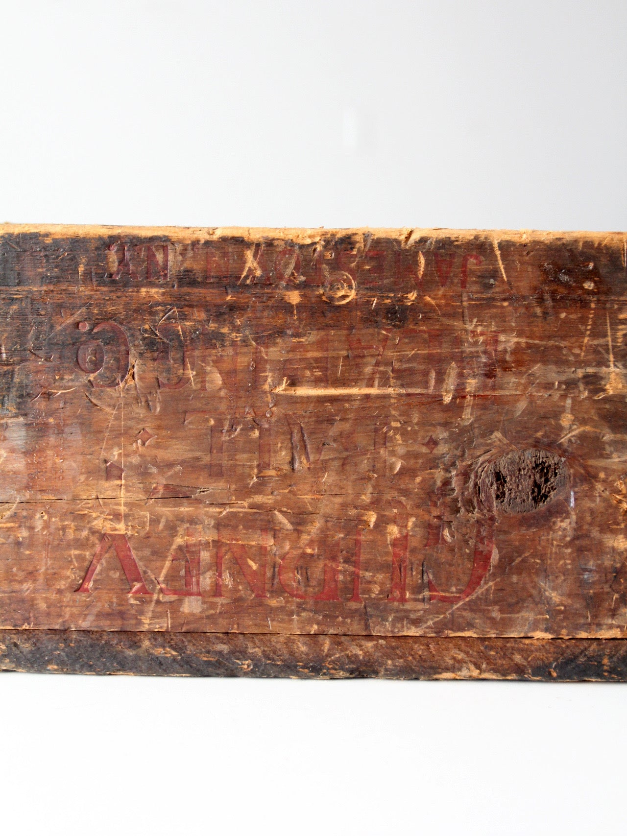 early 1900s Gurney wooden shipping box