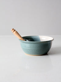 vintage studio pottery serving bowl