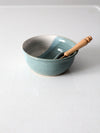 vintage studio pottery serving bowl