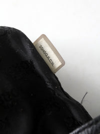 Michael Kors black pebbled leather bucket bag