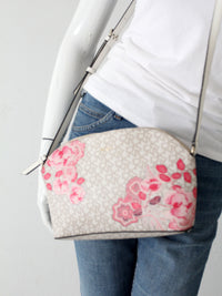 DKNY Bryant dome crossbody bag | floral logo print