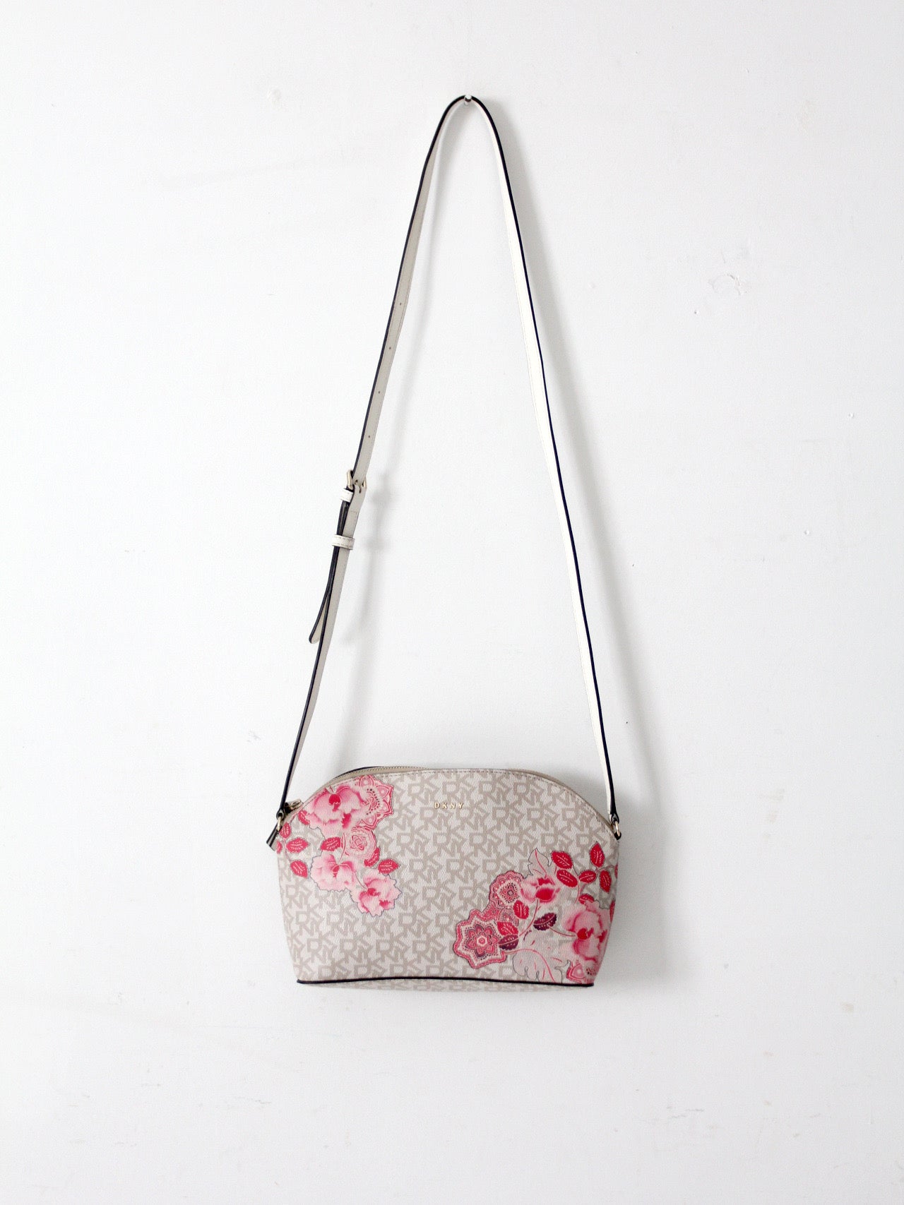 DKNY Bryant dome crossbody bag | floral logo print