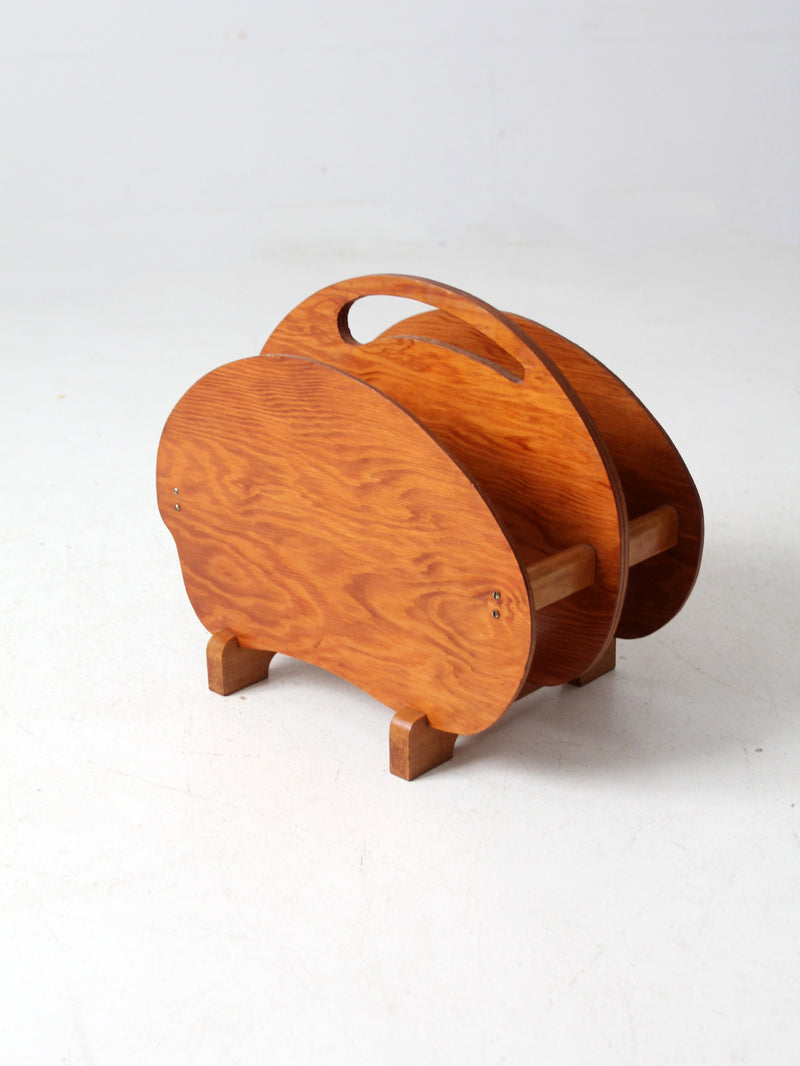 mid-century folk art rack