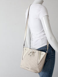 Calvin Klein monogram drawstring bucket bag