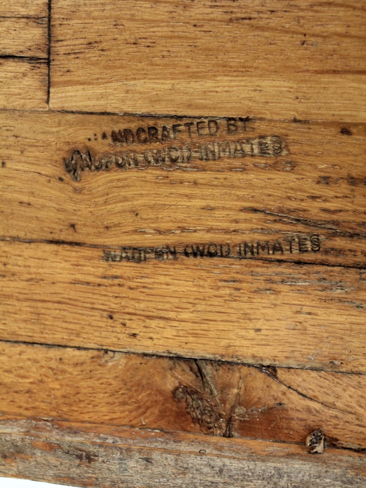 mid-century handcrafted wooden wagon