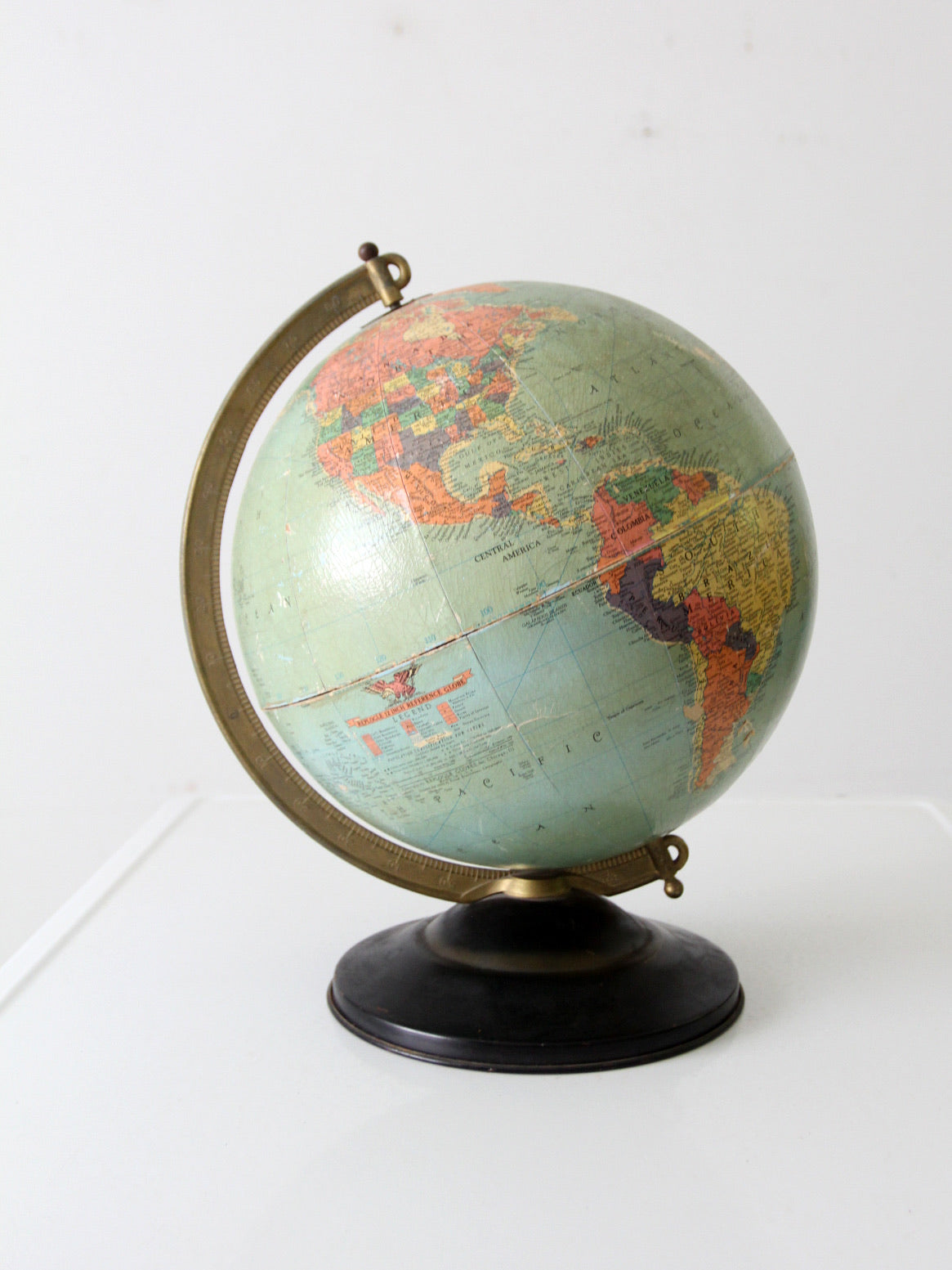 アメリカ製 ヴィンテージ地球儀 REPLOGLE GLOBES 1940s Replogle 12 inch world globe – 86 Vintage