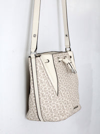 Calvin Klein monogram drawstring bucket bag