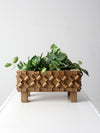 vintage spool art planter box