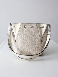 Calvin Klein monogram drawstring bucket bag