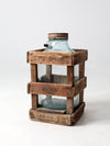 vintage Silver Springs water bottle in wooden crate - Madison, Wisconsin