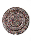 vintage round rag rug