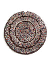 vintage round rag rug