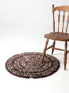 vintage round rag rug