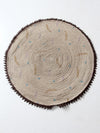 vintage round rag rug