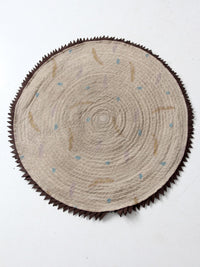 vintage round rag rug