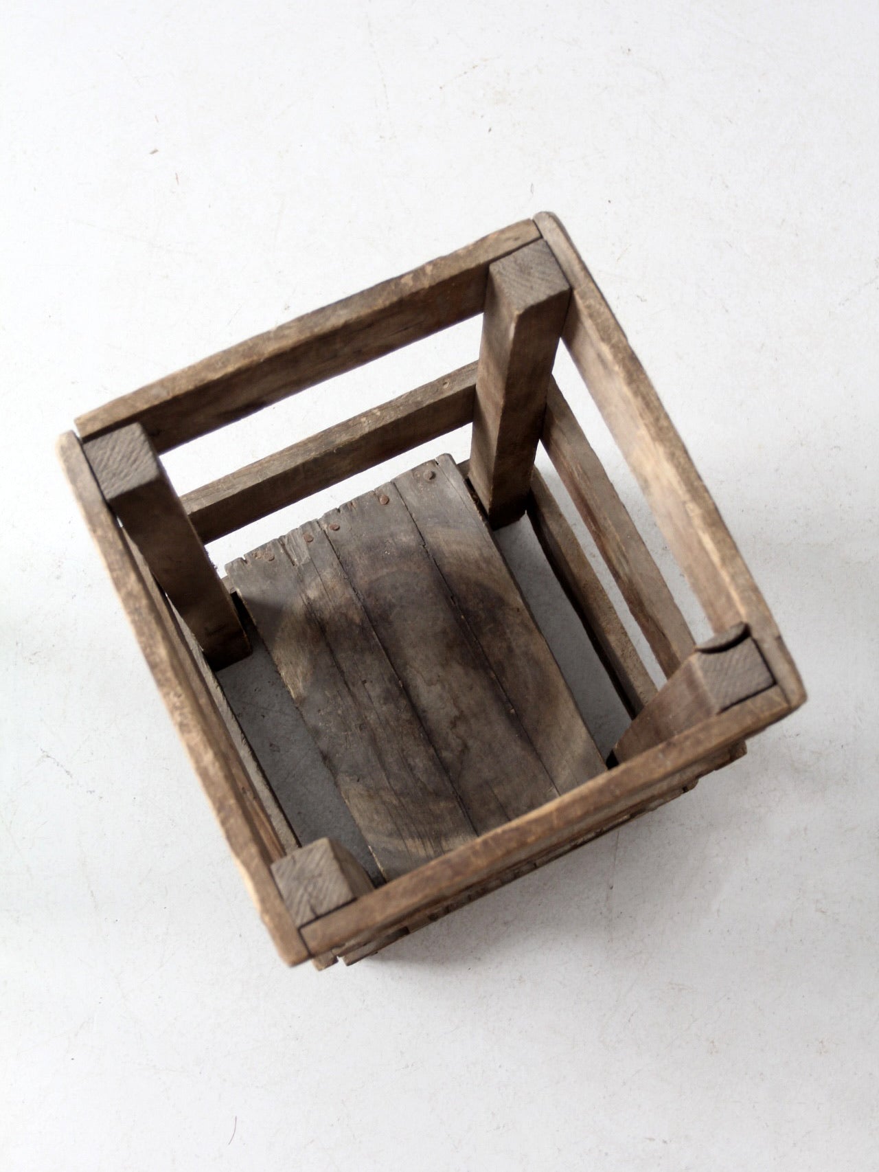 vintage Silver Springs water bottle in wooden crate - Madison, Wisconsin