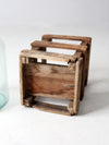 vintage Silver Springs water bottle in wooden crate - Madison, Wisconsin