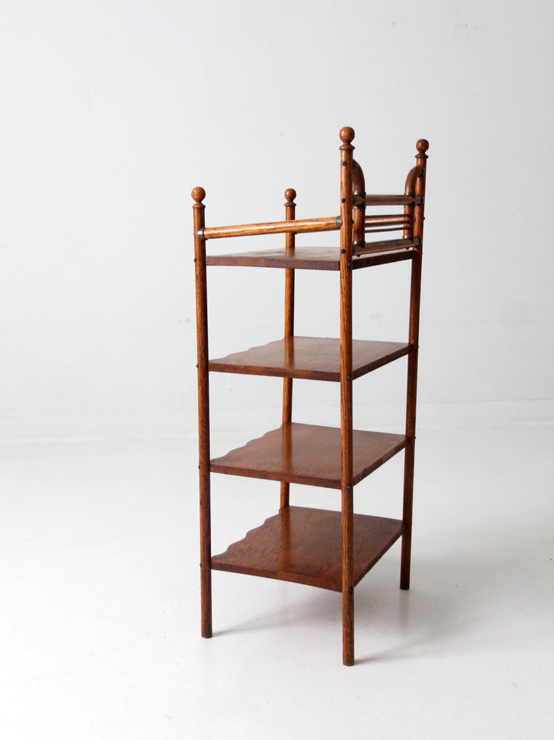 antique etagere shelf stand