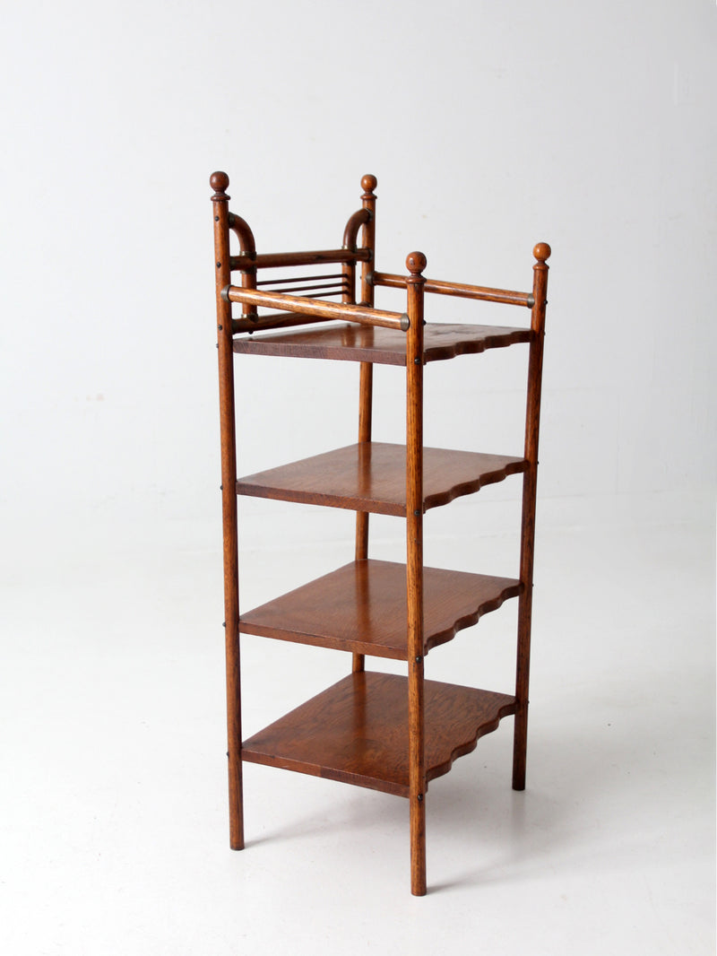 antique etagere shelf stand