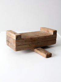 antique primitive wooden press