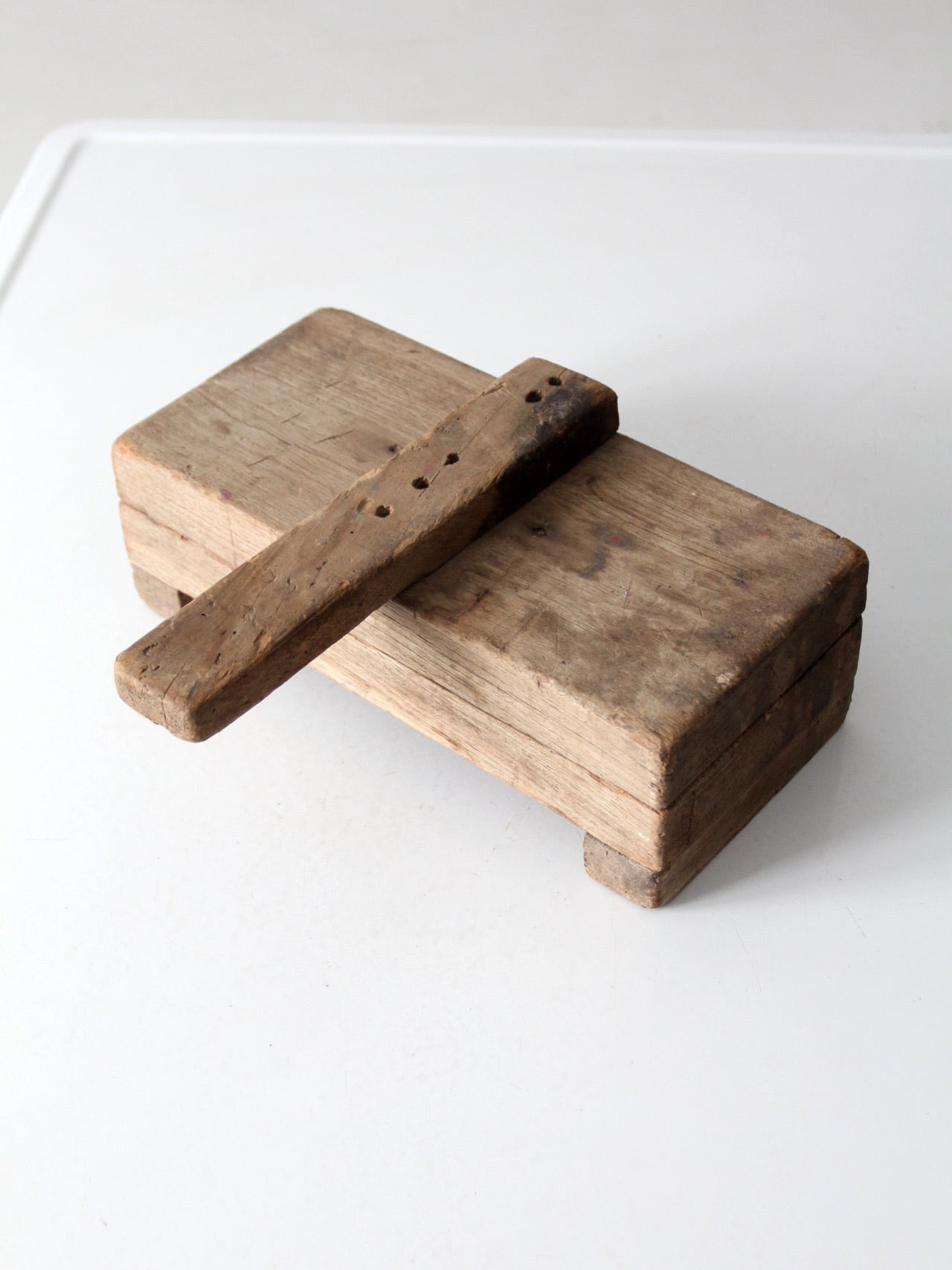 antique primitive wooden press