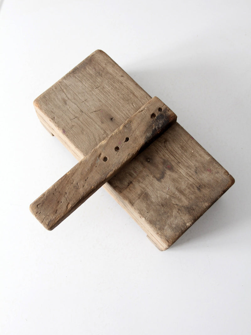 antique primitive wooden press