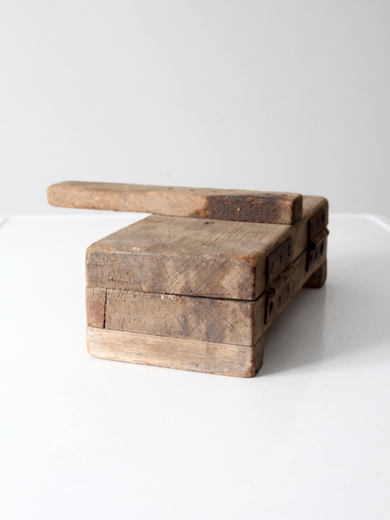 antique primitive wooden press