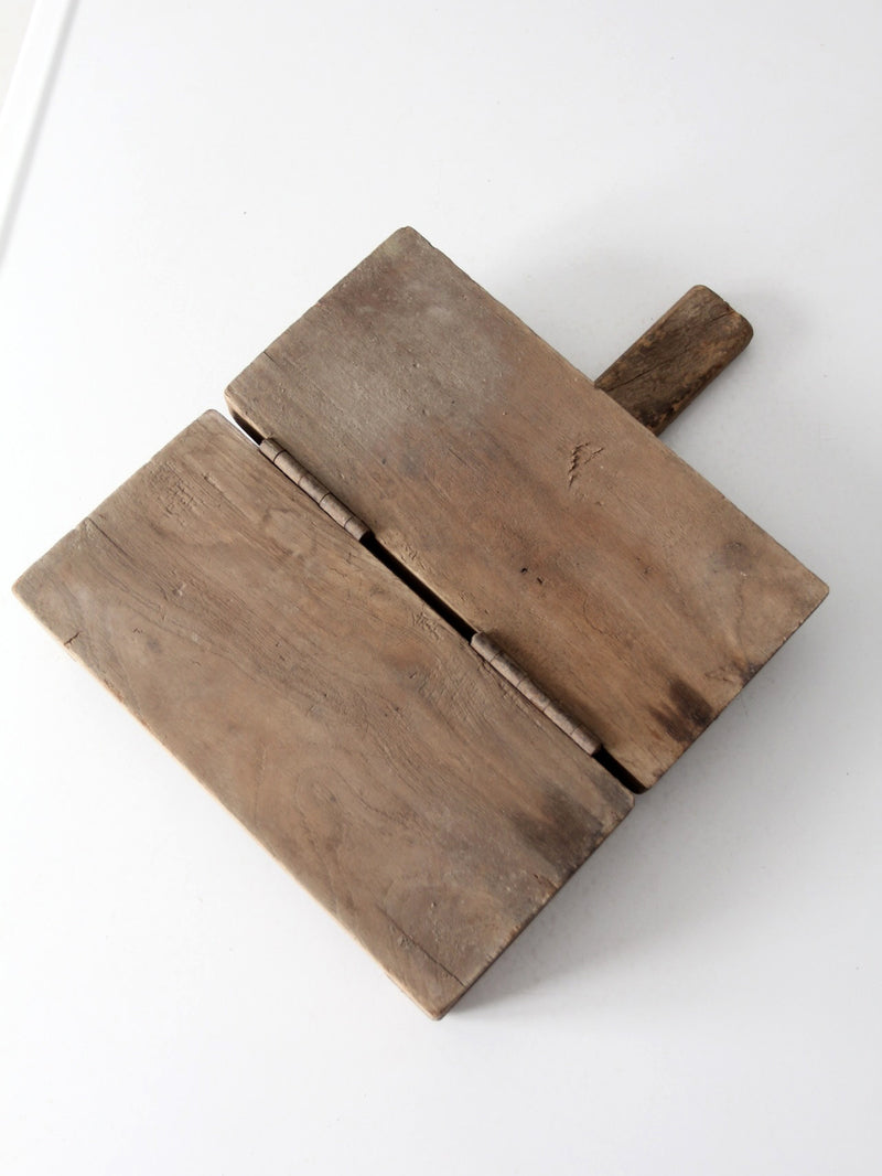 antique primitive wooden press