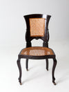 antique Victorian cane seat chair