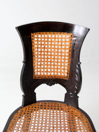 antique Victorian cane seat chair