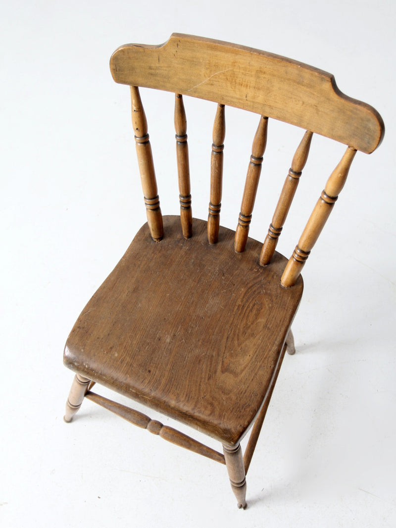vintage spindle back tavern chair