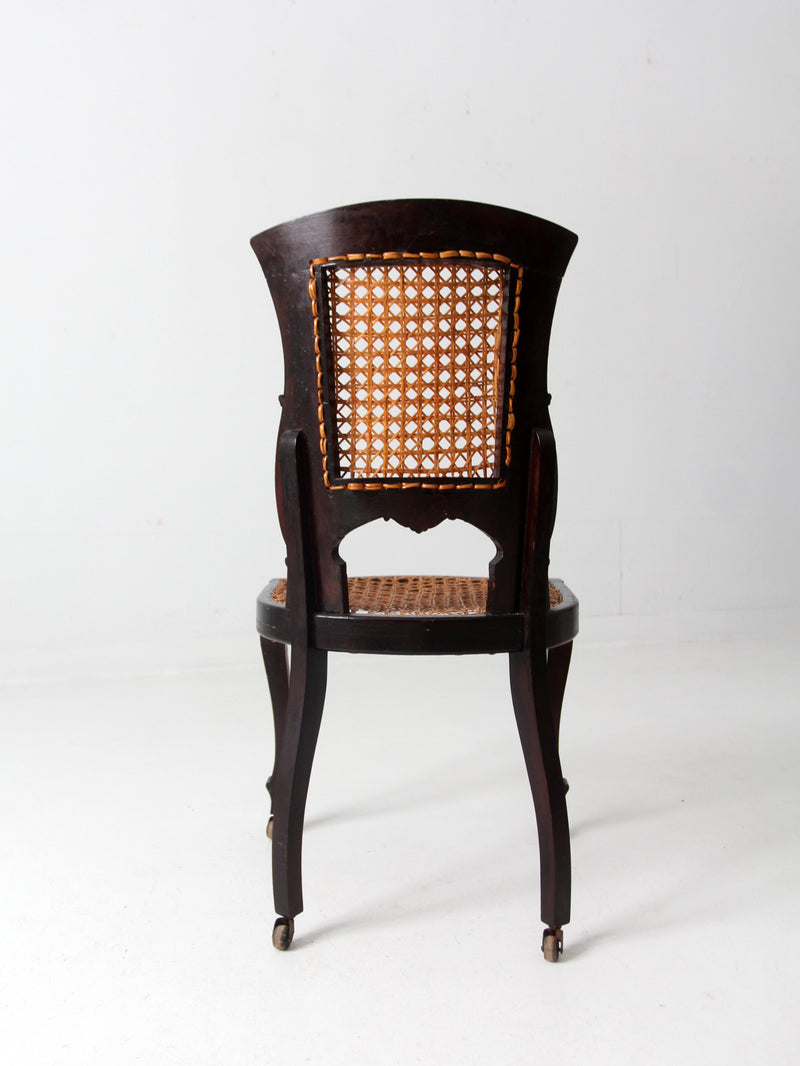 antique Victorian cane seat chair