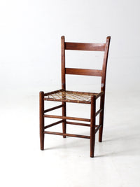 antique rawhide primitive chair