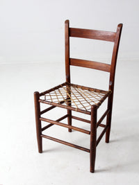 antique rawhide primitive chair