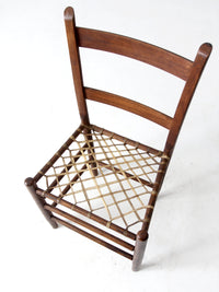 antique rawhide primitive chair