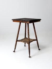 antique Victorian claw foot side table