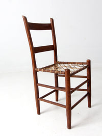 antique rawhide primitive chair