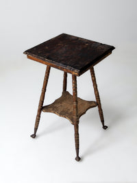 antique Victorian claw foot side table