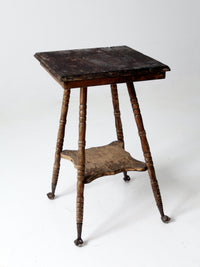antique Victorian claw foot side table