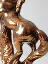 mid-century metallic glaze ceramic horse