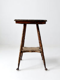 antique Victorian claw foot side table