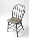 antique painted spindle back farmhouse chair
