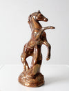 mid-century metallic glaze ceramic horse