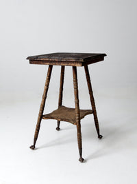 antique Victorian claw foot side table