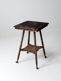 antique Victorian claw foot side table