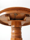 antique round oak dining table